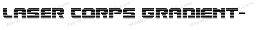 Laser Corps Gradient字体转换